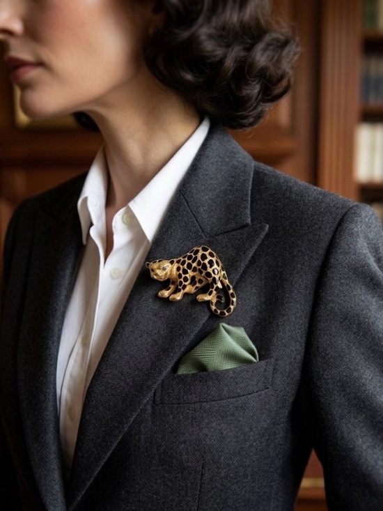 Jewelry - Vintage Gold Tone Jaguar Brooch